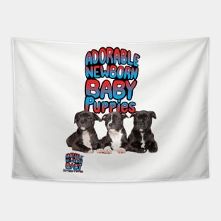 ADORABLE NEWBORN BABY PUPPIES Tapestry