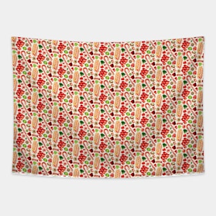 Christmas Candy Pattern Tapestry