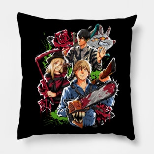 Devil Hunter Horror Team Pillow