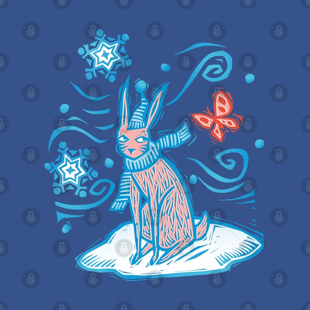 Christmas Rabbit by Sue Todd Illustration