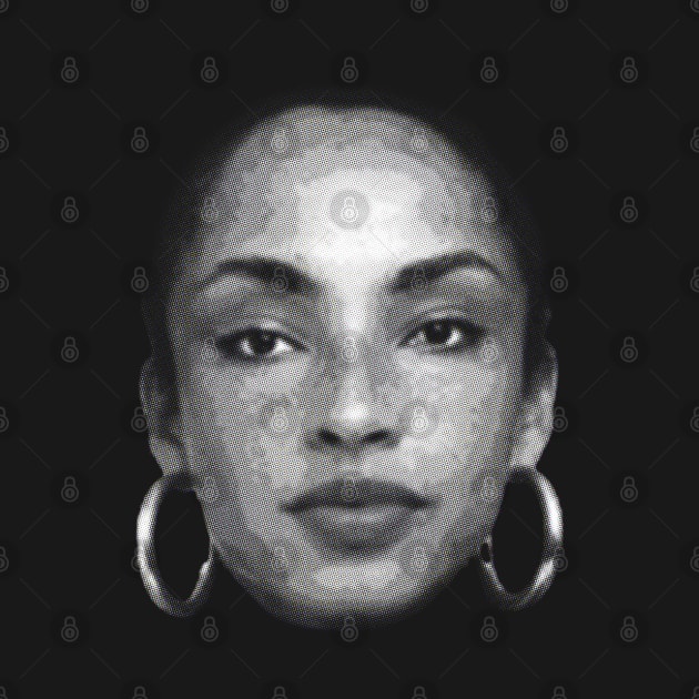 Halftone Of Sade Adu by Trends121