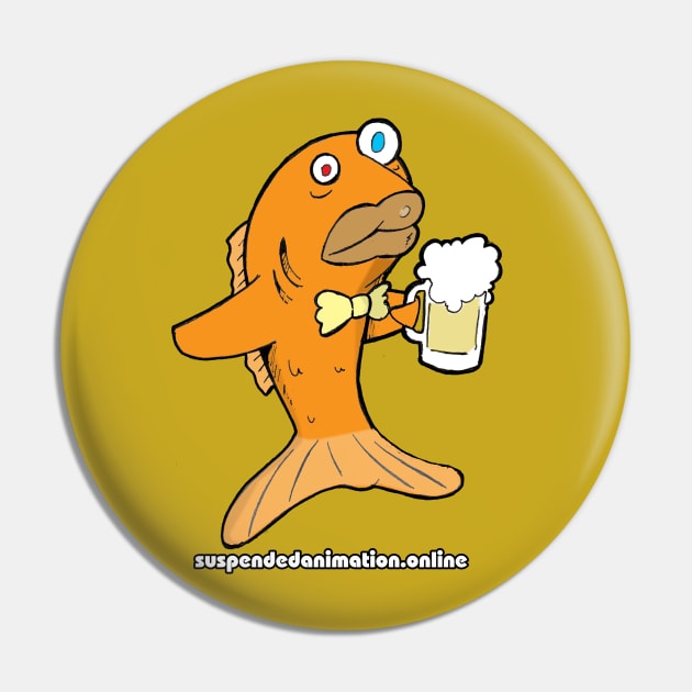 Gus Gus the Goldfish Pin by tyrone_22