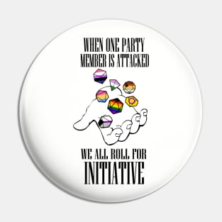 Roll for Initiative! Pride ver. 1 Pin