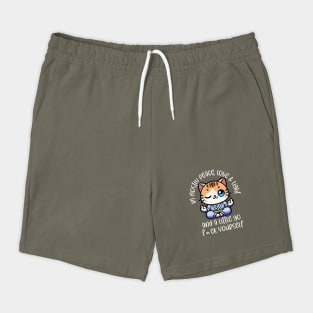 Peace, Love & Light - Kawaii Cat Meditation Tee Shorts