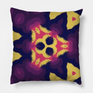 Kaleidoscope Of Sun Set Colors Pattern Pillow