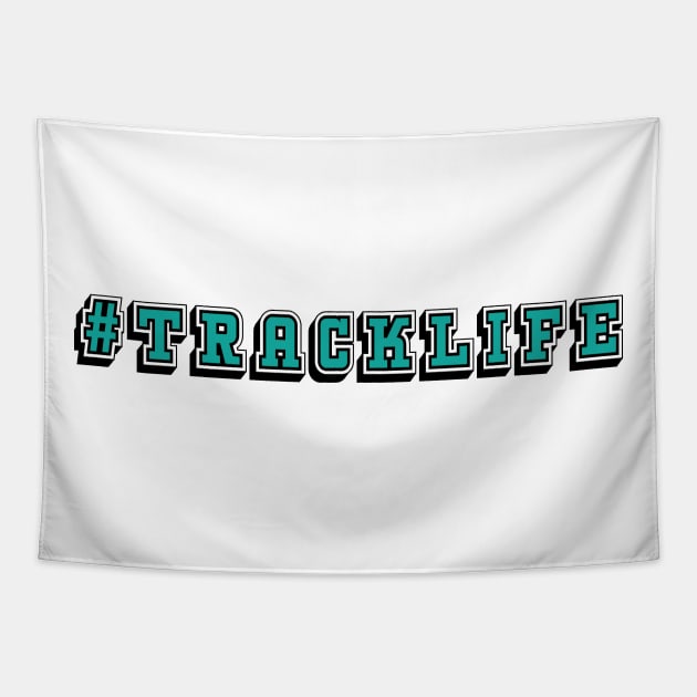 Track Life Aqua Tapestry by SunnyLemonader