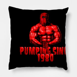 Pumping Iron 1980 8 Bit art Pillow