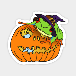 Halloween Red Eyed tree Frog Magnet