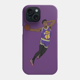 Donovan Mitchell Spida Dunk Utah Jazz Phone Case