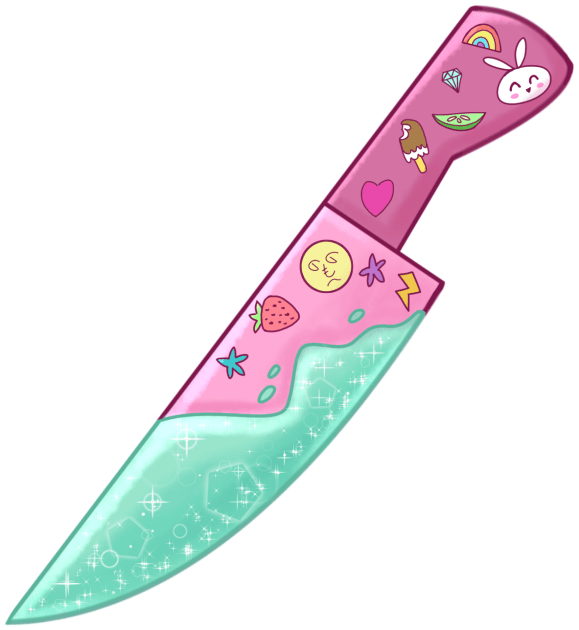 Pastel Goth Knife Kids T-Shirt by Khelekmir