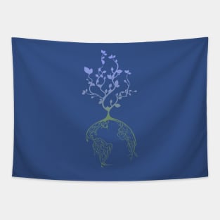 Travel Garden Logo Tapestry