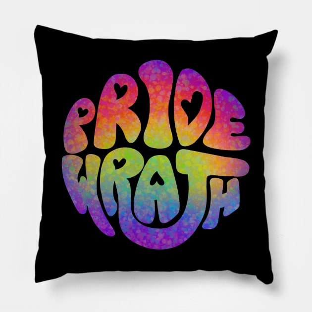 Pride and Wrath (Gay Pride) Pillow by Labrattish