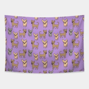 Chihuahua chihuahuas - lilac Tapestry