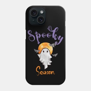 Cute ghost wishing you a spooky season Phone Case