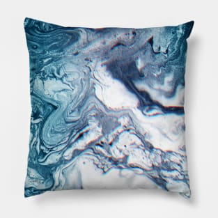 Real Marble Glitch Pattern Pillow