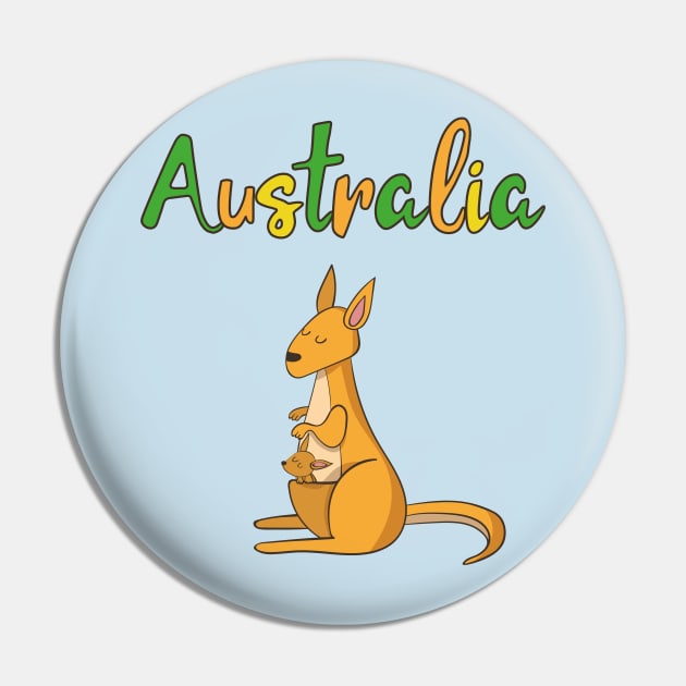 Australia Kangaroo Travel Pin by SistersTrading84