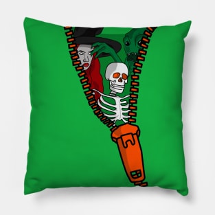 Zip Check - Halloween Edition Pillow