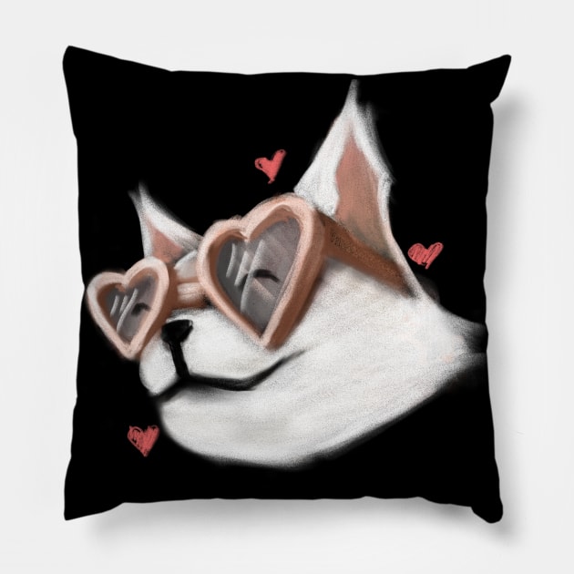 Cutie cat Pillow by rayfox