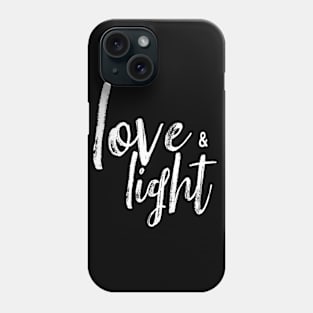 Love & Light white Phone Case