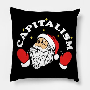 Capitalism Santa Pillow