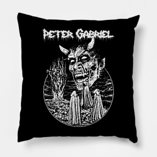 Vintage retro classic peter gabriel 70s Pillow