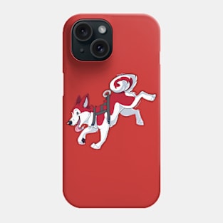 Red Husky Running Phone Case