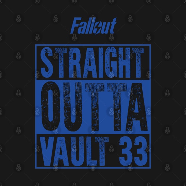 FALLOUT: STRAIGHT OUTTA VAULT 33 BLUE VERSION by FunGangStore