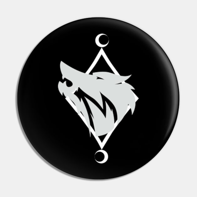 wolf with new moon, wiccan Pin by RENAN1989