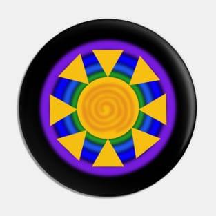 Rainbow Sun Pin