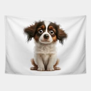 Dog Pet Cute Adorable Humorous Illustration Tapestry