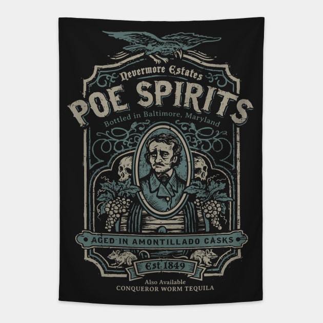 Poe Spirits Tapestry by heartattackjack