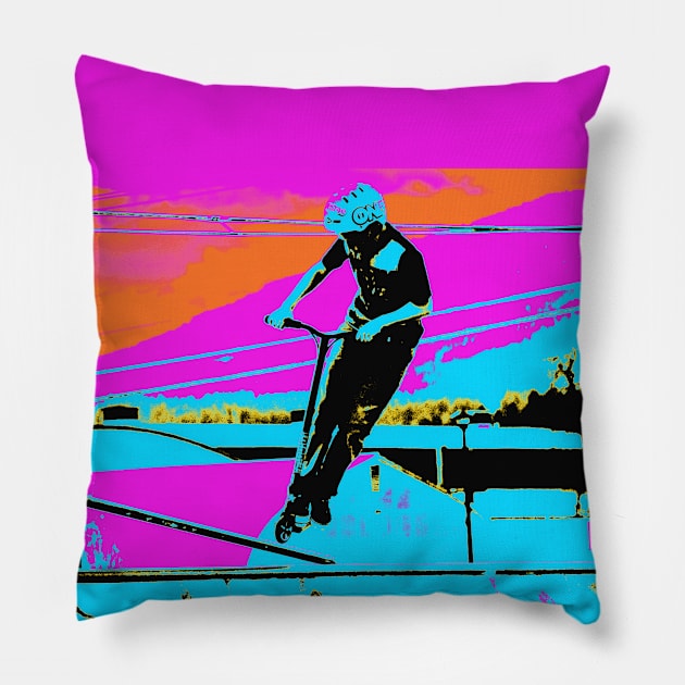 Jump Start - Scooter Rider Pillow by Highseller