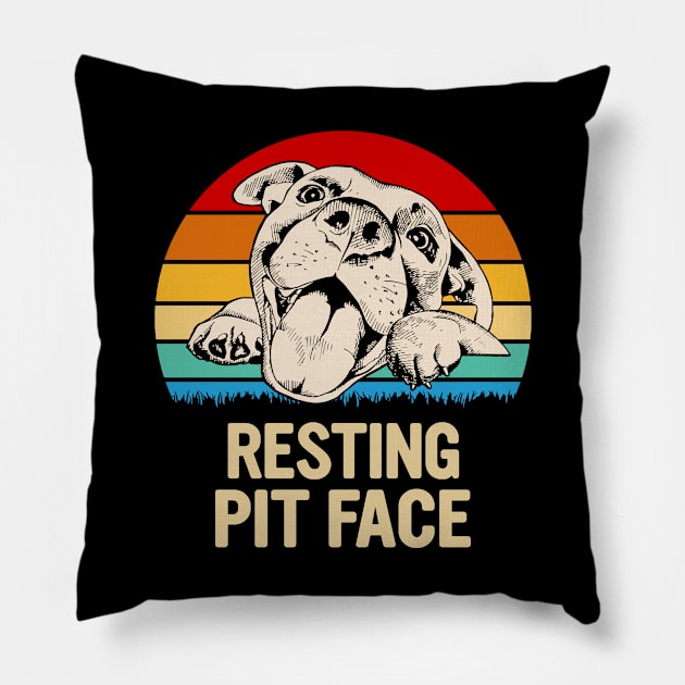 Resting Pit Face Pillow by JKFDesigns