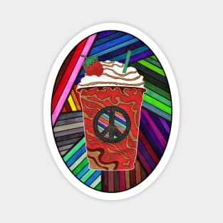 Psychedelic Frappuccino Magnet