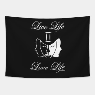 Gemini - Live Life Love Life Tapestry