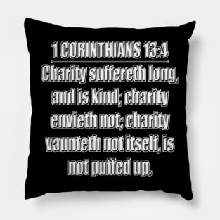 Bible Verse 1 Corinthians 13:4 Pillow