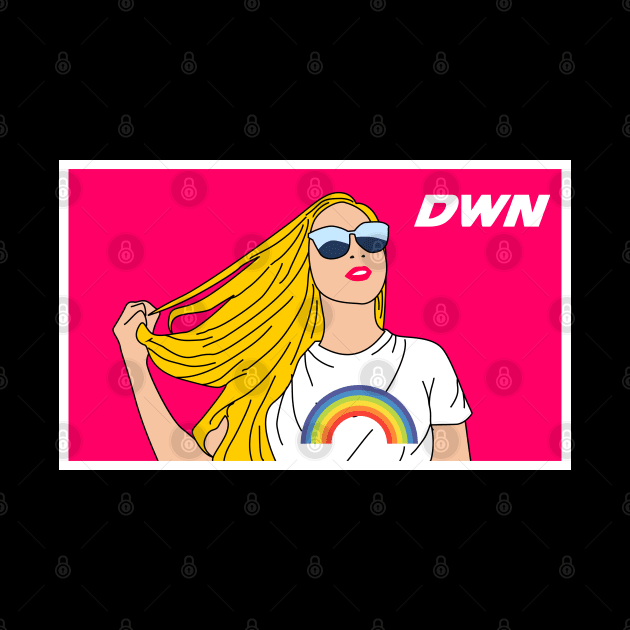 girl with blonde hair and eyeglasses by WOW DESIGN