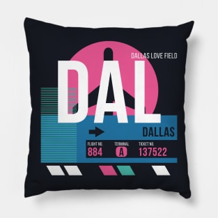 Dallas (DAL) Airport // Sunset Baggage Tag Pillow