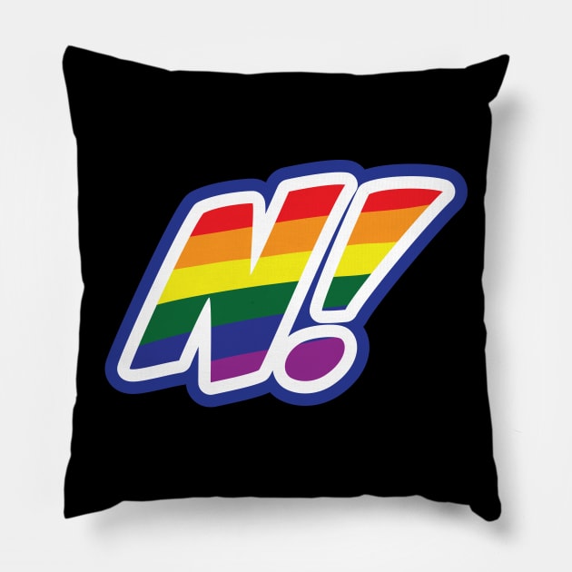 NERD PRIDE MONTH TEE 2 Pillow by Ed Johnson Presents NERD! Merch