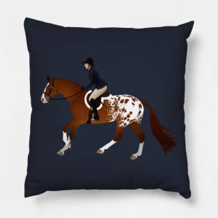 Appaloosa Hunter Horse Canter - Equine Rampaige Pillow