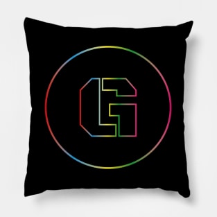 letter G colorful design Pillow