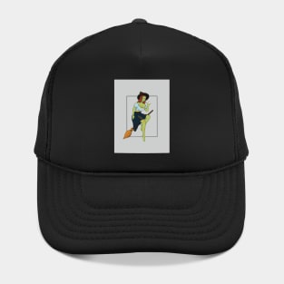 Wicked Witch On Her Broom Hat
