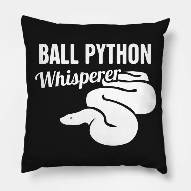 Ball Python Whisperer Pillow by MeatMan