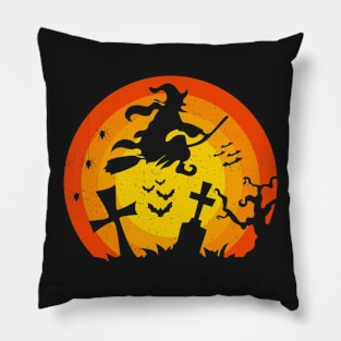 Halloween Witch Scary Pillow