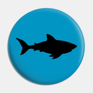 Shark Silhouette Pin