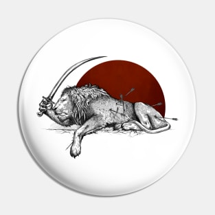 Tired-Lion Pin