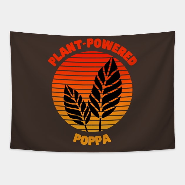 Plant Based Poppa - Father's Day Tee Tapestry by TJWDraws