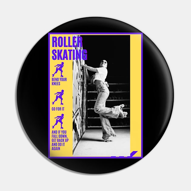 Roller Skating- Go For It Stats Pin by Skate Galaxy