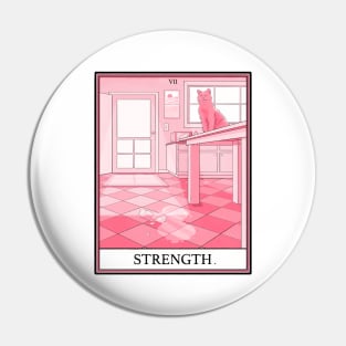 Strength Cat Tarot Pin