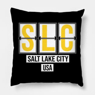 SLC - Salt Lake City Airport Code Souvenir or Gift Shirt Pillow